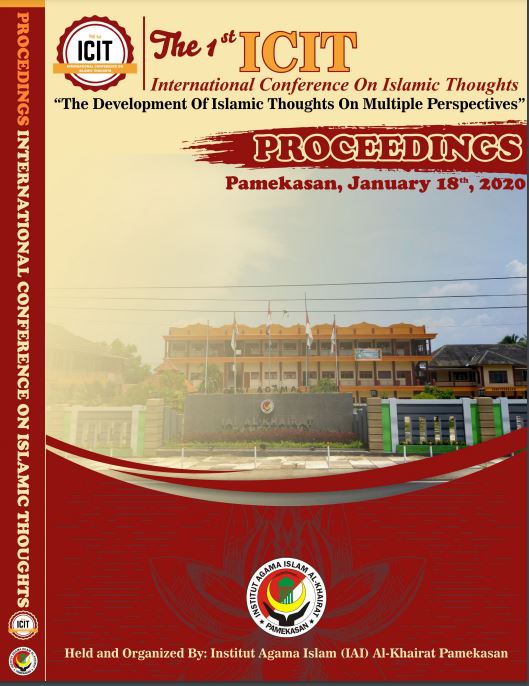 Prosiding : PROCEEDINGSThe 1st International Conference on Islamc Thought (ICIT) Theme “The development of Islamic Thought on MultiplePerspectives”
