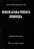 Hukum Acara Perdata Indonesia Edisi kedelapan