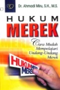 Hukum Merek Cara Mudah Mempelajari Undang-Undang merek