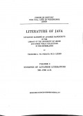 Literature Of Java Vol. I (Pojok Penginyongan) : Synopsis Of Javanese Literature 900-1900 A.D.