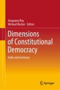 Dimensions of Constitutional Democracy : India and Germany (ebook pdf download)
