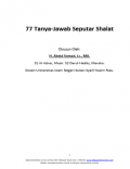 77 Tanya Jawab Seputar Sholat