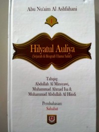 Hilyatul Auliya ( sejarah & biografi ulama salaf) Jilid 1
