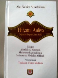 Hilyatul Auliya ( sejarah & biografi ulama salaf) Jil. 10
