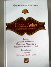 Hilyatul Auliya ( sejarah & biografi ulama salaf) Jilid 20