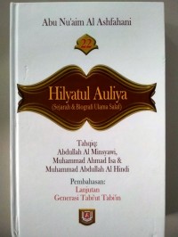 Hilyatul Auliya ( sejarah & biografi ulama salaf) Jilid 22