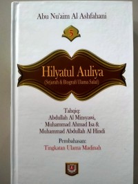 Hilyatul Auliya ( sejarah & biografi ulama salaf) Jilid 5