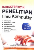 Karakteristik Penelitian Ilmu Komputer