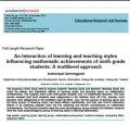 An Interaction of learning and Teaching Styles Influencing Mathematic achievements of nin grade student: A Multilevel approach