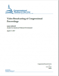 Prosiding: Video Broadcasting of Congressional Proceedings