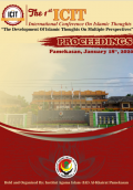 PROCEEDINGS The 1st ICIT (International Conference on Islamic Thoughts): The Development of Islamic Thoughts on Multiple Perspectives. (EBOOK)