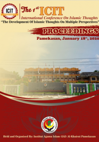 PROCEEDINGS The 1st ICIT (International Conference on Islamic Thoughts): The Development of Islamic Thoughts on Multiple Perspectives. (EBOOK)