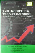 Evaluasi Kinerja Perguruan Tinggi Dalam Menyongsong Era Generasi Keempat