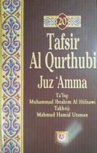 Tafsir Al Qurthubi Jilid 20 Juz 'Amma
