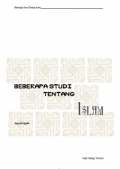 Beberapa Studi Tentang Islam