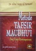 Metode tafsir Maudhu'i