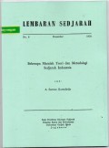 Lembaran Sedjarah : Beberapa Masalah Teori dan Metodologi Sedjarah Indonesia