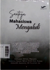 Saatnya Mahasiswa Mengabdi
